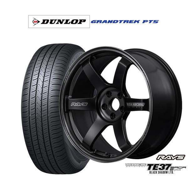 サマータイヤ ホイール4本セット レイズ ボルクレーシング TE37 サーガ S-plus Blac...