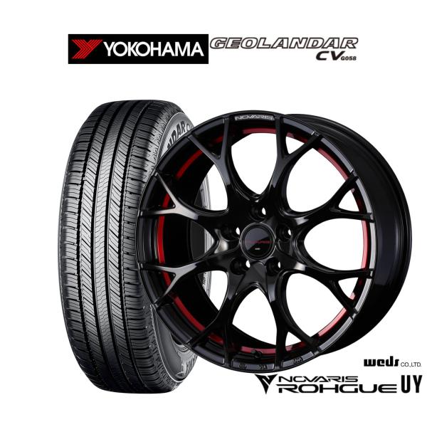 サマータイヤ ホイール4本セット ウェッズ ノヴァリス ローグ UY ヨコハマ GEOLANDAR ...