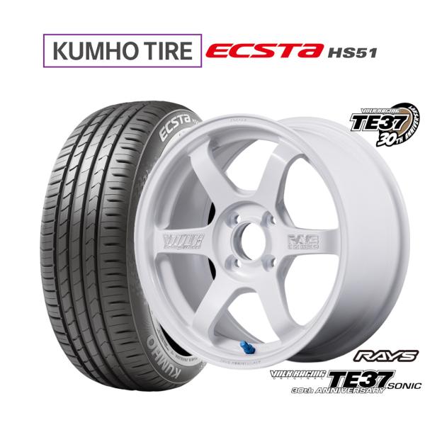 サマータイヤ ホイール4本セット レイズ ボルクレーシング TE37 SONIC(ソニック) 30T...