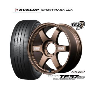 サマータイヤ ホイール4本セット レイズ ボルクレーシング TE37 ウルトラ LARGE P.C.D 30TH MACHINING Ver. ダンロップ SPORT MAXX LUX 215/55R18