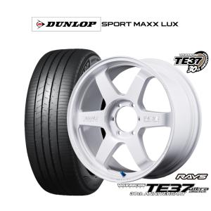サマータイヤ ホイール4本セット レイズ ボルクレーシング TE37 ウルトラ LARGE P.C.D 30TH MACHINING Ver. ダンロップ SPORT MAXX LUX 225/50R18