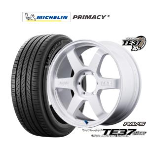 サマータイヤ ホイール4本セット レイズ ボルクレーシング TE37 ウルトラ LARGE P.C.D 30TH MACHINING Ver. ミシュラン プライマシー プライマシー5 225/50R18
