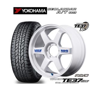 サマータイヤ ホイール4本セット レイズ ボルクレーシング TE37 ウルトラ LARGE P.C.D 30TH STICKER Ver. ヨコハマ GEOLANDAR ジオランダー AT(G015) 225/50R18