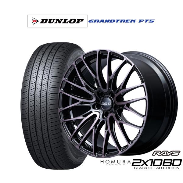 サマータイヤ ホイール4本セット レイズ HOMURA ホムラ 2×10 BD BLACK CLEA...