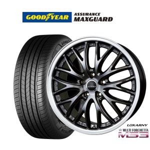 サマータイヤ ホイール4本セット BADX ロクサーニ マルチフォルケッタ MS3 グッドイヤー アシュアランス マックスガード 225/45R18