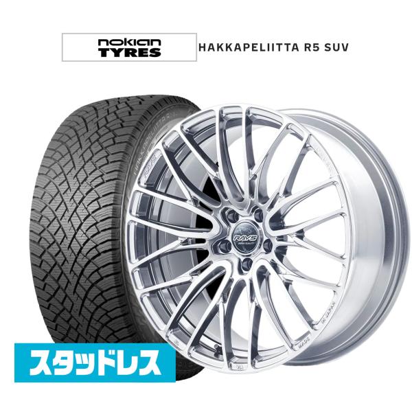 スタッドレスタイヤ ホイール4本セット レイズ HOMURA ホムラ 2×10 BD NOKIAN ...