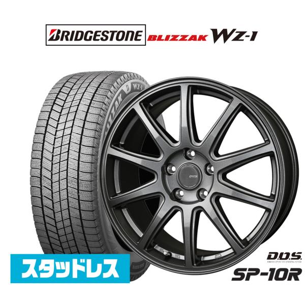 スタッドレスタイヤ ホイール4本セット BADX D,O,S(DOS) SP-10R ブリヂストン ...