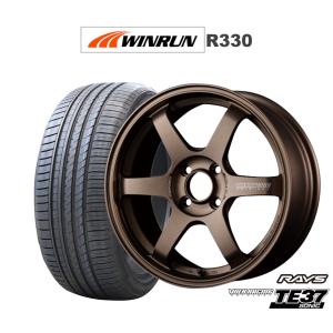 サマータイヤ ホイール4本セット レイズ ボルクレーシング TE37 SONIC(ソニック) WINRUN ウインラン R330 195/50R16｜カーポートマルゼン