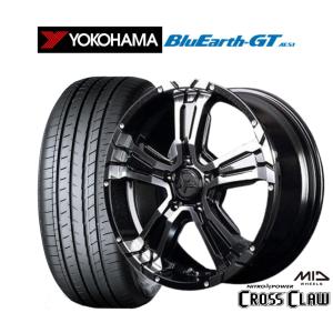 サマータイヤ ホイール4本セット MID ナイトロパワー クロスクロウ ヨコハマ BluEarth ブルーアース GT (AE51)  195/55R16