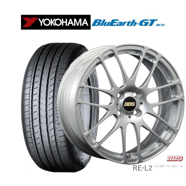 サマータイヤ ホイール4本セット BBS JAPAN RE-L2 ヨコハマ BluEarth ブルー...