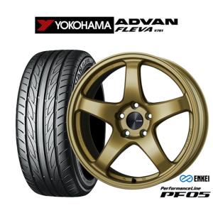 エンケイ PF05 17インチ ヨコハマ アドバン フレバ V701 4本セット ENKEI（エンケイ） サマータイヤ ホイール4本セット PF05 ヨコハマ