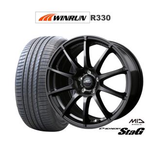 サマータイヤ ホイール4本セット MID シュナイダー スタッグ WINRUN ウインラン R330 215/55R17｜carport-maluzen