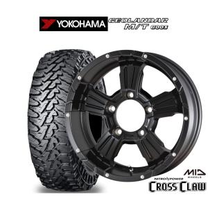 サマータイヤ ホイール4本セット MID ナイトロパワー クロスクロウ ヨコハマ GEOLANDAR ジオランダー M/T (G003) 205/80R16｜carport-maluzen