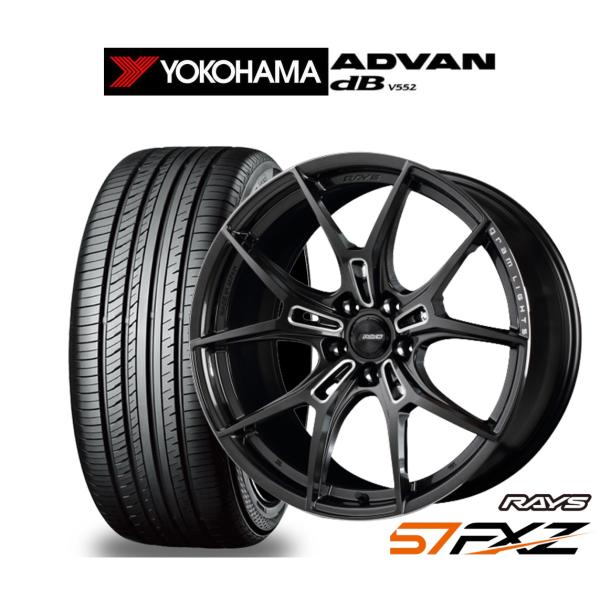 サマータイヤ ホイール4本セット レイズ グラムライツ 57 FXZ ヨコハマ ADVAN アドバン...