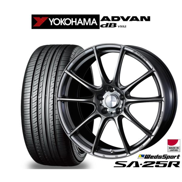 サマータイヤ ホイール4本セット ウェッズ ウェッズスポーツ SA-25R ヨコハマ ADVAN ア...