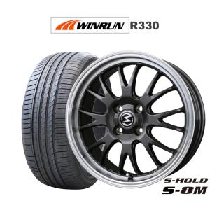 サマータイヤ ホイール4本セット BADX エスホールド S-8M WINRUN ウインラン R330 165/50R16