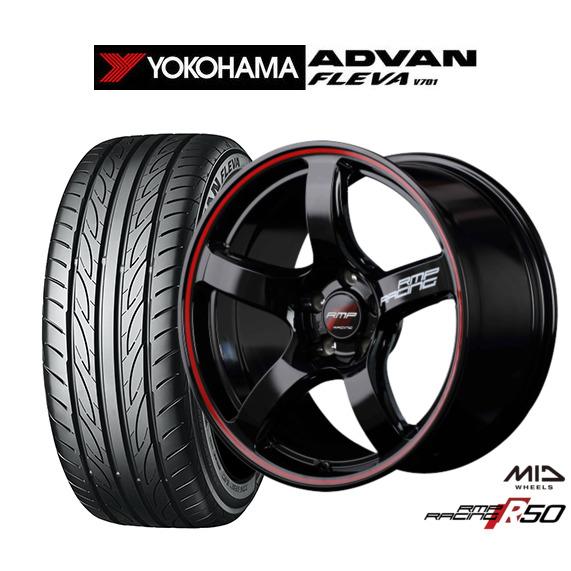 サマータイヤ ホイール4本セット MID RMPレーシング R50 ヨコハマ ADVAN アドバン ...