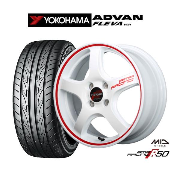 サマータイヤ ホイール4本セット MID RMPレーシング R50 ヨコハマ ADVAN アドバン ...