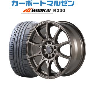 サマータイヤ ホイール4本セット 5ZIGEN ゴジゲン ブラックマン ジーアイ WINRUN ウインラン R330 205/45R17｜carport-maluzen