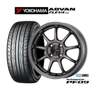 ヨコハマ アドバンフレバ　205/55R16 21年製 4本セット ADVAN 【新品国産5穴100車】 夏タイヤ ホイール4本セット 205