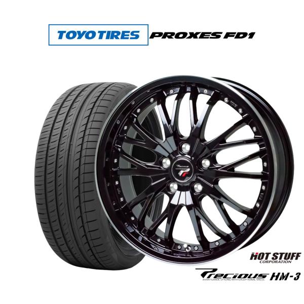 サマータイヤ ホイール4本セット ホットスタッフ プレシャス HM-3 トーヨータイヤ プロクセス ...