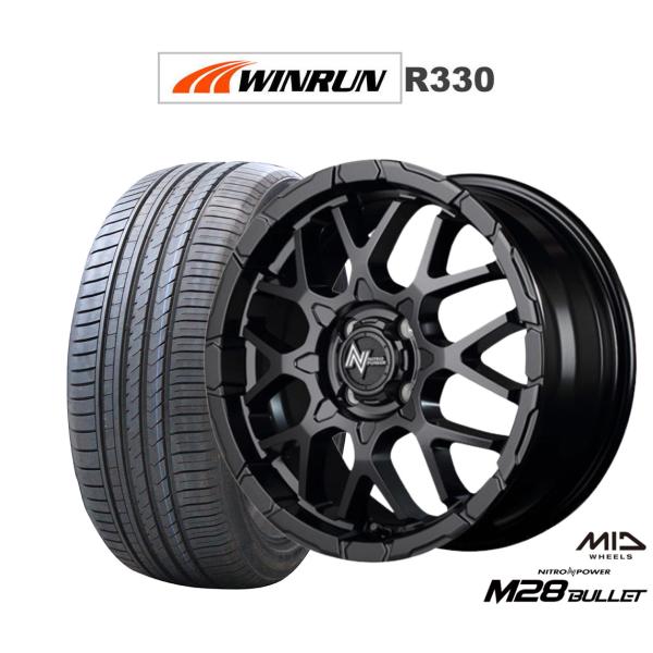 サマータイヤ ホイール4本セット MID ナイトロパワー M28 バレット KC WINRUN ウイ...