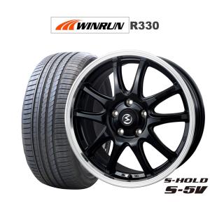 サマータイヤ ホイール4本セット BADX エスホールド S-5V(5穴) WINRUN ウインラン R330 205/45R17｜carport-maluzen