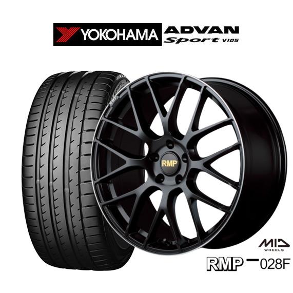 サマータイヤ ホイール4本セット MID RMP 028F ヨコハマ ADVAN アドバン Spor...