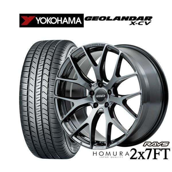 サマータイヤ ホイール4本セット レイズ HOMURA ホムラ 2×7 FT ヨコハマ GEOLAN...