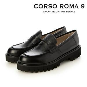 CORSO ROMA 9 コルソローマ ノーヴェ 厚底ローファー レザー正規輸入品 レディース イタリア製 ハンドメイド 24SS 春夏｜Carre