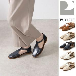PASCUCCI パスクッチ グルカサンダル サンダル レディース シューズ レザー 7432−SMART イタリア製 フラット
