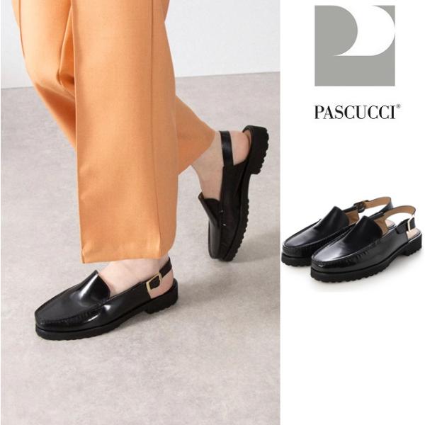PASCUCCI パスクッチ ローファーサンダル レディース シューズ レザー 7966 イタリア製...