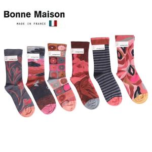 ボンヌメゾン ソックス Bonne Maison コットン 2023AW レディース メンズ 靴下 ...