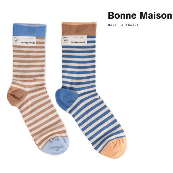 ボンヌメゾン ソックス Bonne Maison コットン 2024SS レディース メンズ 靴下 ...