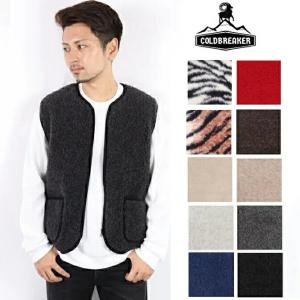 コールドブレーカー COLDBREAKER ベスト vest ウール ボア