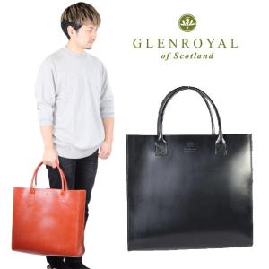 GLENROYAL グレンロイヤル LEATHER TOTE BAG L 3792トートバッグ 大きめ メンズ 人気 ロゴ 4202210010 本革 ブライドルレザー タンニンレザー 鞄｜carre-store