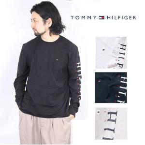 TOMMY HILFIGER ロンt トミーヒルフィガー Tシャツ メンズ 長袖 M VERTICAL HILFIGER LS TEE ロゴ 刺繍 半レディース ユニセックス トミー tommy jeans