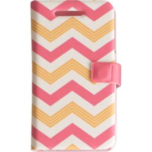 iphone5s iphone5 ケース 手帳型 Happymori  ハッピーモリ Summer Pattern  CORAL｜carrier-city