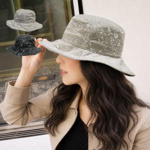 つば広帽子 メッシュハット ワイヤーハット レディース メッシュ シワ加工 ラメ 折りたためる ツバ先アレンジ 変形 ワイヤー入り 軽い メッシュ素材 Firenze