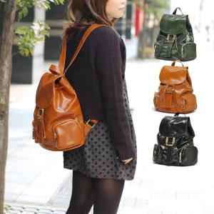 レザーリュックサック リュック 人気 大容量 シンプル メンズ 黒 レディース レディス おしゃれ 通勤 旅行 大人 本革 艶レザー A4 バックパック