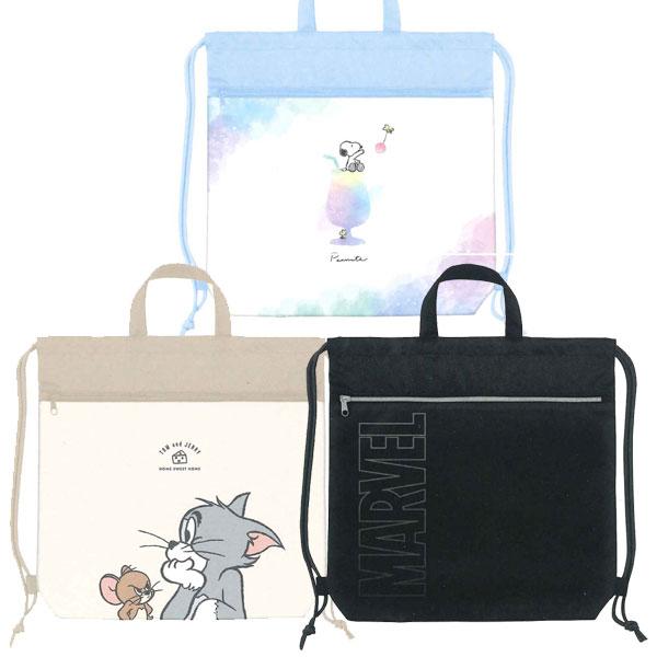 キャラクター ナップサック プールバッグ 内側撥水加工 128589/スヌーピー 128590/トム...