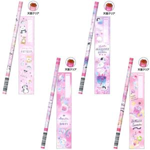 在庫処分 新学期ステーショナリーコレクション かきかた鉛筆 赤鉛筆 1本 29844 29845 29846 29847 K 2020年11月 女の子 かわいい 文房具
