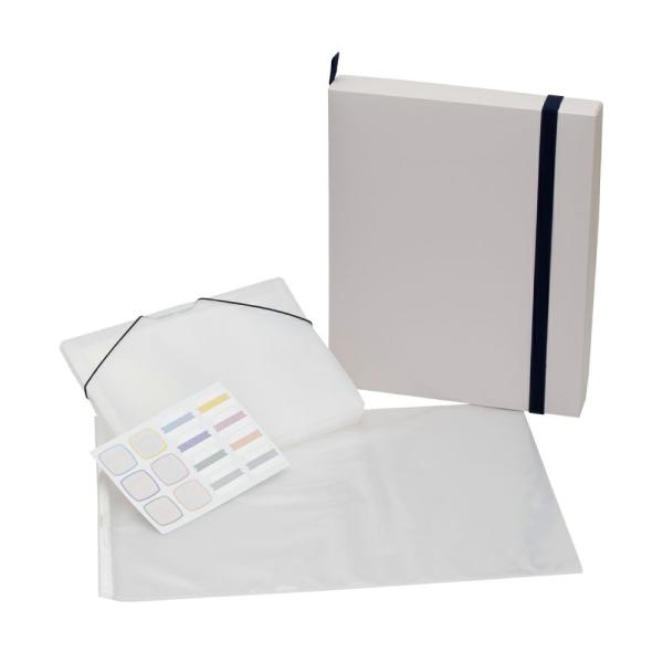 収納用品 作品思い出ボックス 大 サクラクレパス TFX-L 作品収納 シンプル 無地 文房具 ファ...