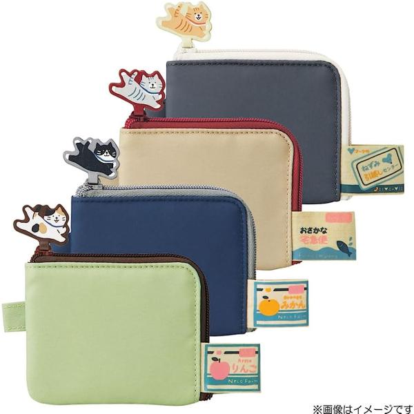 にゃんシーン フラットカードポーチ コインケース A-2220-7 A-2220-11 A-2220...