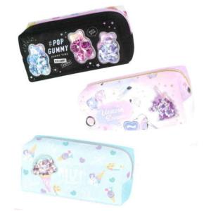 筆箱 女の子 中学生 高校生 女性用 ラメフレークペンケース 筆箱 クマ 060 コスメ 060 アイス C 19年4月 Carrotヤフー店 通販 Yahoo ショッピング