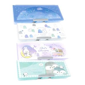 CRUX（クラックス） 筆箱 両面 消しゴムポケット付き ミャウミャウ