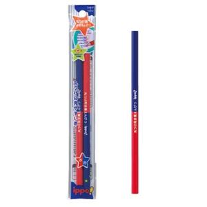 トンボ鉛筆 ippo! 丸つけ用 赤青鉛筆 2本パック BCA-261