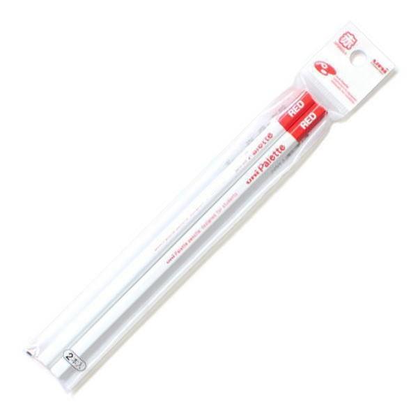 三菱鉛筆 ユニパレット かきかた 赤鉛筆 2本セット K881PLT2P