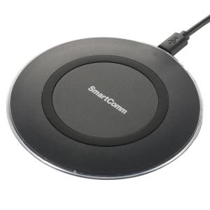 オーム電機 SmartComm ワイヤレススマホ充電器 急速充電対応 ブラック MAV-Q225N 03-2090