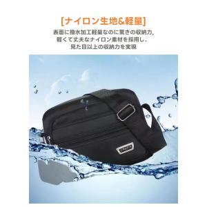 ボディバッグ 6ポケット ショルダーバッグ メ...の詳細画像5